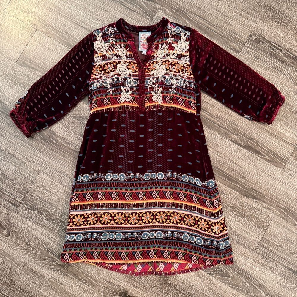 Johnny Was Hania Silk-Blend Shift Dress